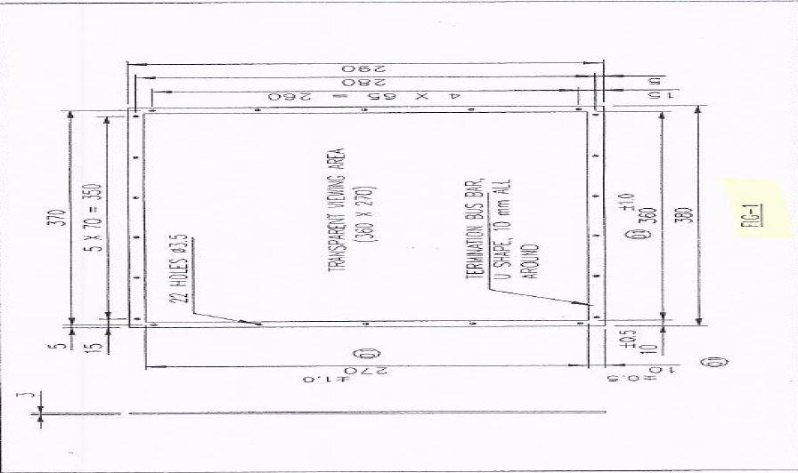 EMI/RFI Shielded Window (Part No. 3645 400 201 86)
